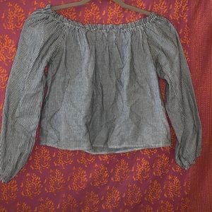 Striped off the shoulder